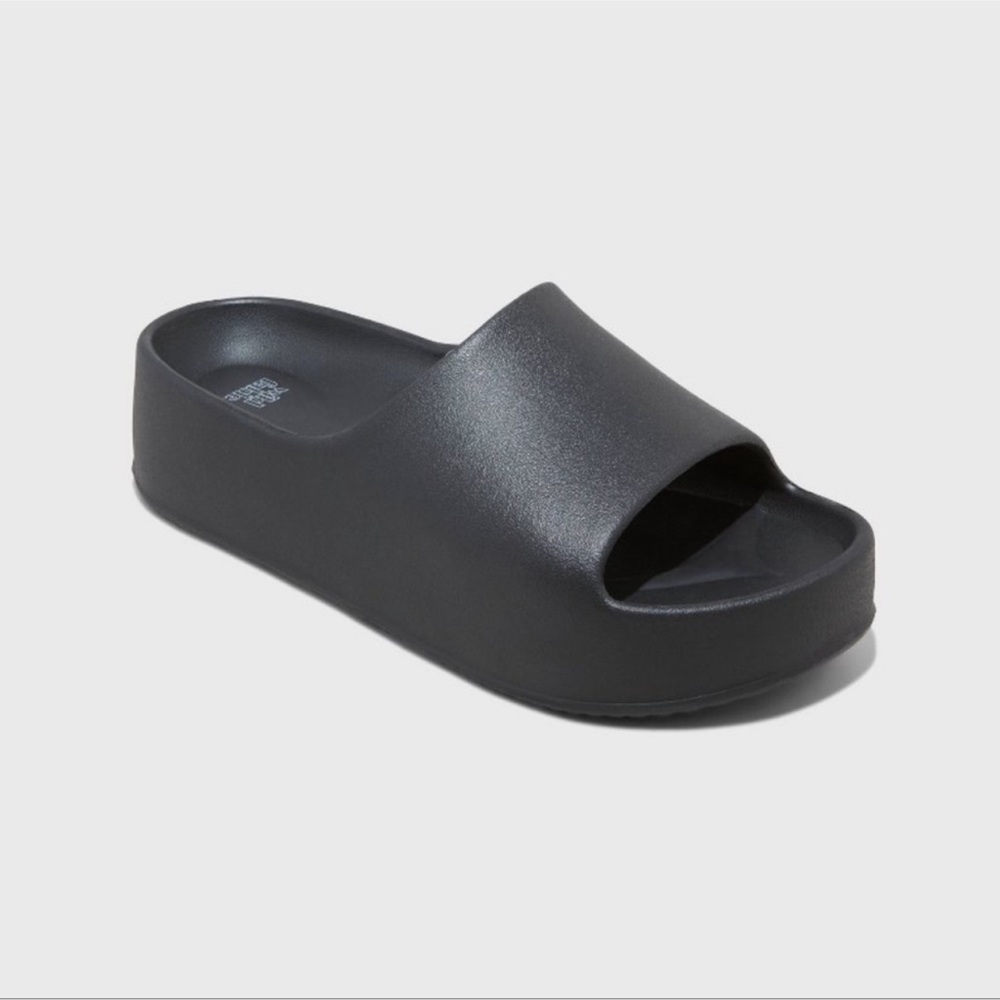 Wild Fable Izzy Platform Slides, size 8, Black